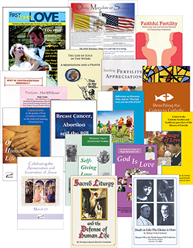 The One More Soul Booklet Packet contains one each of the booklets published by One More Soul covering topics such as contraception, breast cancer, teen abstinence, and Natural Family Planning